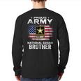 Proud Army National Guard Brother With American Flag Back Print Long Sleeve T-shirt