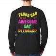 Proud Dad Of An Awesome Gay Plumber Lgbt Gay Pride Back Print Long Sleeve T-shirt