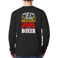 Proud Dad Of A Freakin' Awesome Boxer For Boxing Dads Back Print Long Sleeve T-shirt