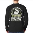 Proud Roofer Father GrandpaFather's Day Back Print Long Sleeve T-shirt