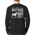 Pug Dad Best Dog Owner Ever Back Print Long Sleeve T-shirt