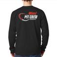 Race Car Birthday Party Racing Family Mimi Pit Crew Back Print Long Sleeve T-shirt