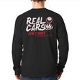 Real Cars Dont Shift Themselves Stick Shift Back Print Long Sleeve T-shirt