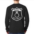 Ring Security Badge Best Man Or Ring Bearer Back Print Long Sleeve T-shirt