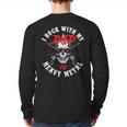 I Rock With My Dad To Heavy Metal Child Son Daughter Rock Back Print Long Sleeve T-shirt