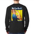 Rosie The Riveter We Can Do It Feminist Icon Back Print Long Sleeve T-shirt