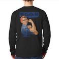 We Can Do It Rosie The Riveter Feminist Rosey Rosy Vintage Back Print Long Sleeve T-shirt