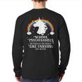 School Psychologists Magical Like Unicorns Back Print Long Sleeve T-shirt