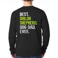 Shiloh Shepherd Dog Dad Father's Day Dog Lovers Back Print Long Sleeve T-shirt