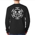 Trafalgar Pirate Jolly Roger Back Print Long Sleeve T-shirt