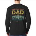 I Have Two Titles Dad & Pawpaw Tshirt Fathers Day Back Print Long Sleeve T-shirt