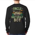 Uncle Of The Birthday Boy Army Party Matching Family Back Print Long Sleeve T-shirt