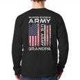 United States Army Grandpa American Flag For Veteran Back Print Long Sleeve T-shirt