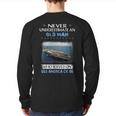 Uss America Cv66 Aircraft Carrier Veterans Day Father Day Back Print Long Sleeve T-shirt