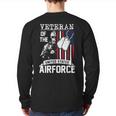 Veteran Of The United States Us Air Force Usa Flag Back Print Long Sleeve T-shirt
