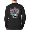 Vintage Rock Guitar Retro Rock Guitar Rock N Roll Back Print Long Sleeve T-shirt