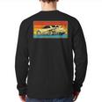 Vintage Tuner Car Skyline Graphic Retro Racing Drift Back Print Long Sleeve T-shirt