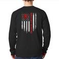 Vintage Usa American Flag World's Best Welder Welding Dad Back Print Long Sleeve T-shirt