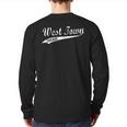 West Town Chicago Neighborhood Vintage Back Print Long Sleeve T-shirt