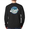 World's Greatest Ayah Indonesian Dad Back Print Long Sleeve T-shirt