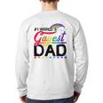 1 World's Gayest Dad Lgbt Pride Month Rainbow Back Print Long Sleeve T-shirt