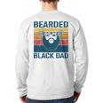 Bearded Dope Dad Vintage African American Father's Day Back Print Long Sleeve T-shirt