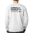 Dumbbells Deadlifts And Diapers American Flag Gym Workout Back Print Long Sleeve T-shirt Dumbbells Deadlifts And Diapers American Flag Gym Workout Back Print Long Sleeve T-shirt