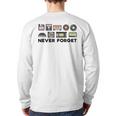 Never Forget Old Vintage Technology Back Print Long Sleeve T-shirt