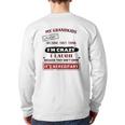 Grandparents My Grandkids Laugh Because They Think I'm Crazy Back Print Long Sleeve T-shirt