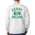 Kerry Ireland Irl Gym Style Distressed Green Print Back Print Long Sleeve T-shirt