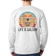 Life Is Golden Retriever Dog Golden Retriever Back Print Long Sleeve T-shirt