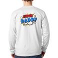 Super Daddy Cartoon Bubble Retro Comic Style Back Print Long Sleeve T-shirt