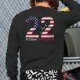 22 A Day Veteran Lives Matter Veterans Day Back Print Long Sleeve T-shirt