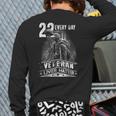 22 Every Day Veteran Lives Matter Support Veterans Day Back Print Long Sleeve T-shirt