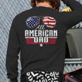 4Th Of July Family Matching All American Dad American Flag Back Print Long Sleeve T-shirt