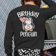 5Th Birthday Penguin 5 Year Old Birthday Back Print Long Sleeve T-shirt