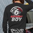 6 Year Old Race Car 6Th Birthday Boy Party Racing Pit Crew Back Print Long Sleeve T-shirt