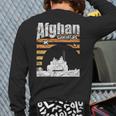 Afghan Summers Afghanistan Veteran Army Military Vintage Back Print Long Sleeve T-shirt