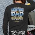 Argentinian Dad Father's Day Back Print Long Sleeve T-shirt