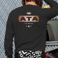 Ata Like Dad Only Cooler Tee- For An Azerbaijani Father Back Print Long Sleeve T-shirt