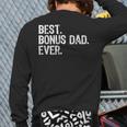 Best Bonus Dad Ever Stepdad Halloween Back Print Long Sleeve T-shirt
