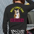 Best Corgi Dad Dog Lover Owner Back Print Long Sleeve T-shirt