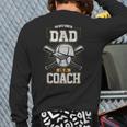 Best Dad Sports Coach Baseball Softball Ball Father Back Print Long Sleeve T-shirt