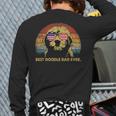 Best Doodle Dad Ever Usa Flag Retro Goldendoodle Lover Back Print Long Sleeve T-shirt