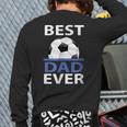 Best Soccer Dad Ever With Soccer Ball Back Print Long Sleeve T-shirt