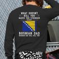 Bosnia & Herzegovina Dad For Men Father's Day Back Print Long Sleeve T-shirt