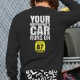 Your Boyfriends Car Runs On 87 Octane Car Turbo Race Back Print Long Sleeve T-shirt