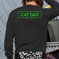 Cat Dad Since 2023 Promoted To Cat Dad V4 Back Print Long Sleeve T-shirt