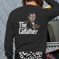 The Catfather Cat Dad Father Of Cats Back Print Long Sleeve T-shirt