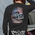Classic Old Pickup Truck American Flag 4Th Of July Patriotic Back Print Long Sleeve T-shirt